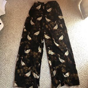 forever 21 crane wide leg pants